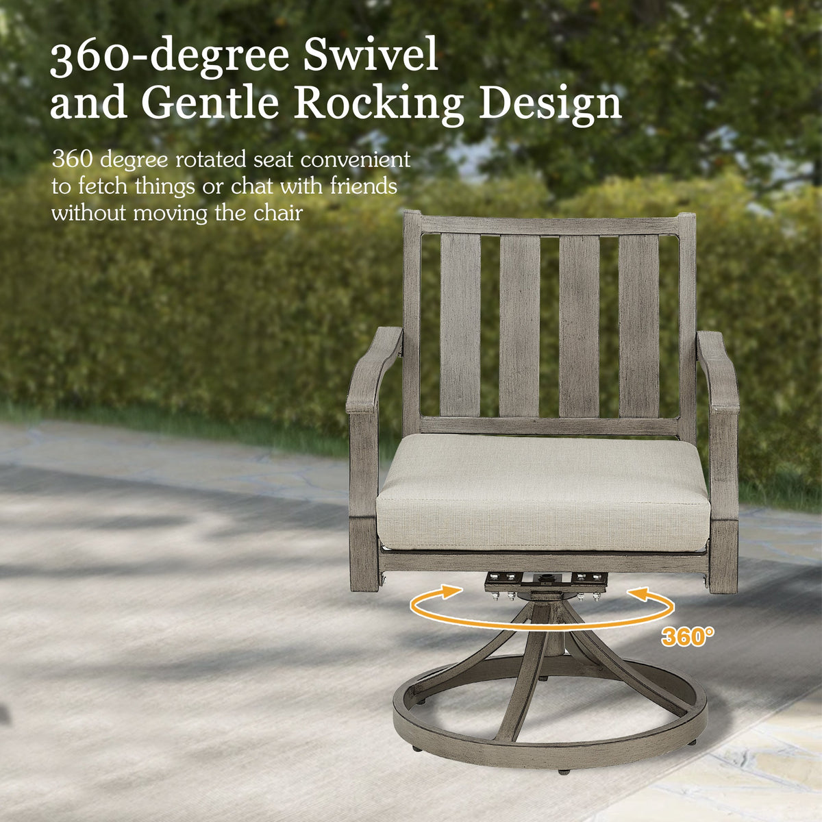 Azur Outdoor 8 Person Square Dining Set with Sunbrella® Cushions