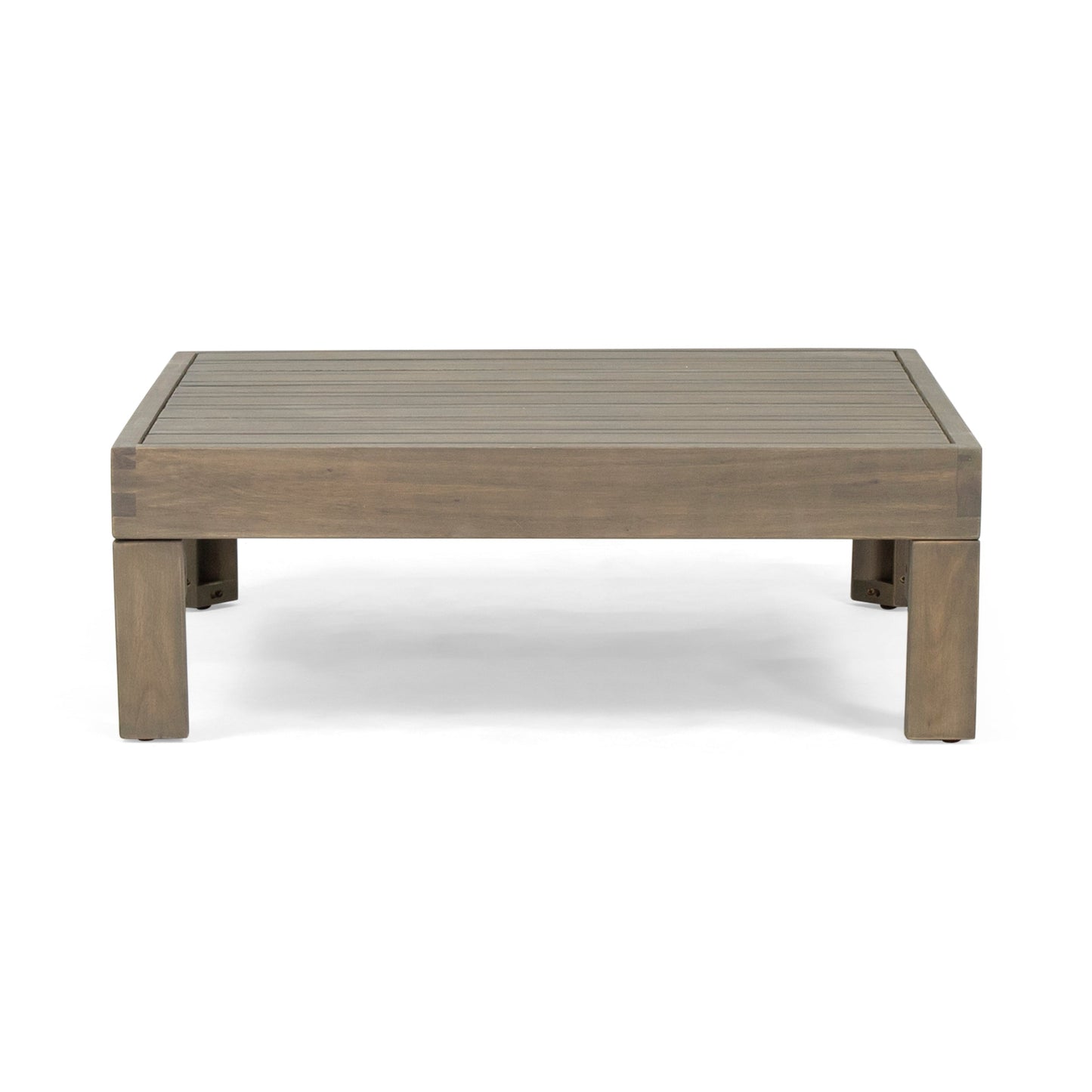 OANA Outdoor Wooden Sectional Set with Cushions, White