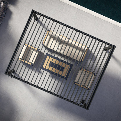Mirador Adjustable Louvered Aluminum Pergola 10' X 13'