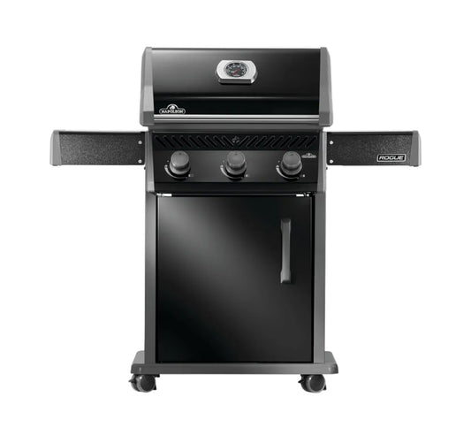 Napoleon Rogue 425 Propane Gas Grill, Durable 3-Burner BBQ - Black