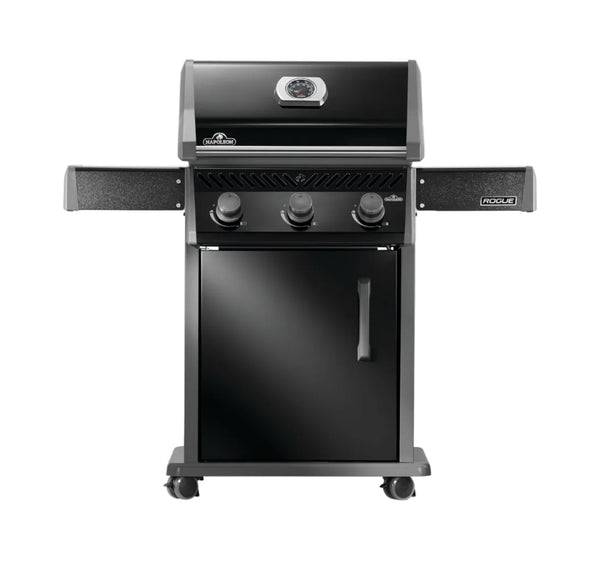 Napoleon Rogue 425 Propane Gas Grill, Black, Durable 3-Burner BBQ