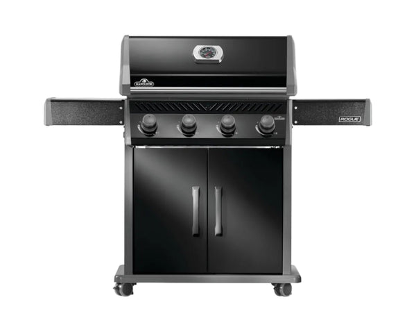 Napoleon Rogue 525 Propane Gas Grill, Black, Durable 4-Burner BBQ