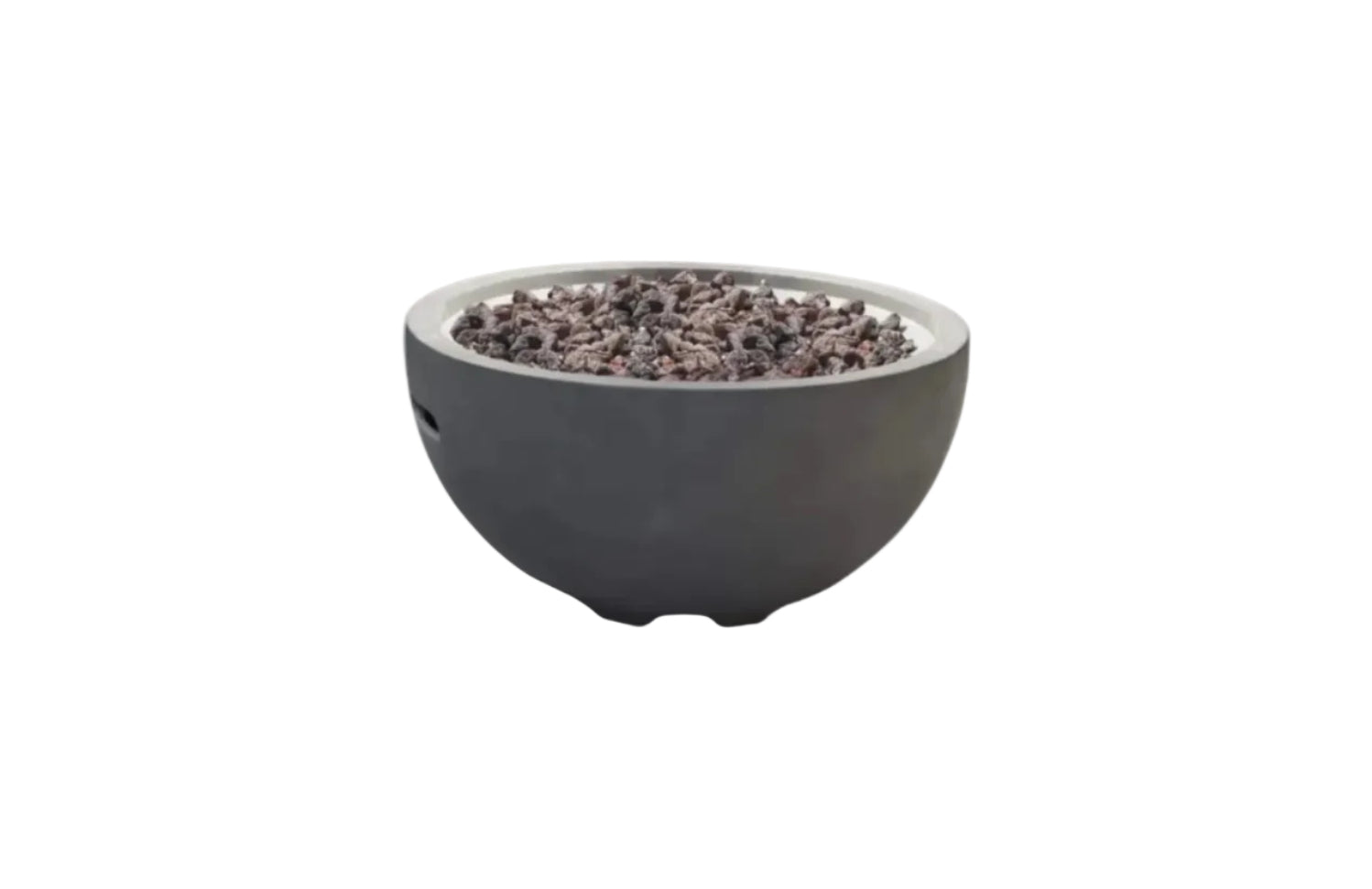 Nantucket Concrete Fire Pit 26" X 26" Patio Firepit Includes Lava Rocks Modern Fire Pits & Outdoor Fireplaces for Garden, Deck, Indoor & Outdoor Heating