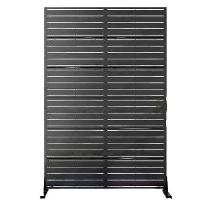 72 In. H X 47 In. W Wall Sculptures Outdoor Privacy Screens Garden Fence in Black