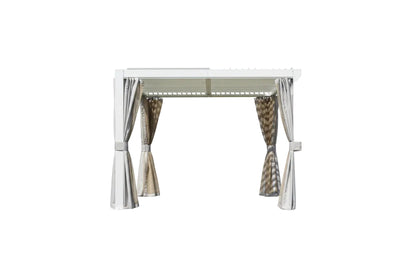 10x10 FT Outdoor Louvered Pergola with Adjustable Louvers