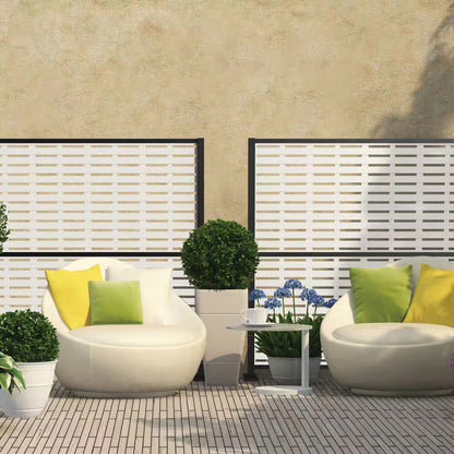 3 Ft. X 6 Ft. Boardwalk White Polypropylene Decorative Screen Panel