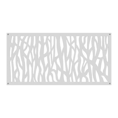2 Ft. X 4 Ft. Sprig White Polypropylene Decorative Screen Panel