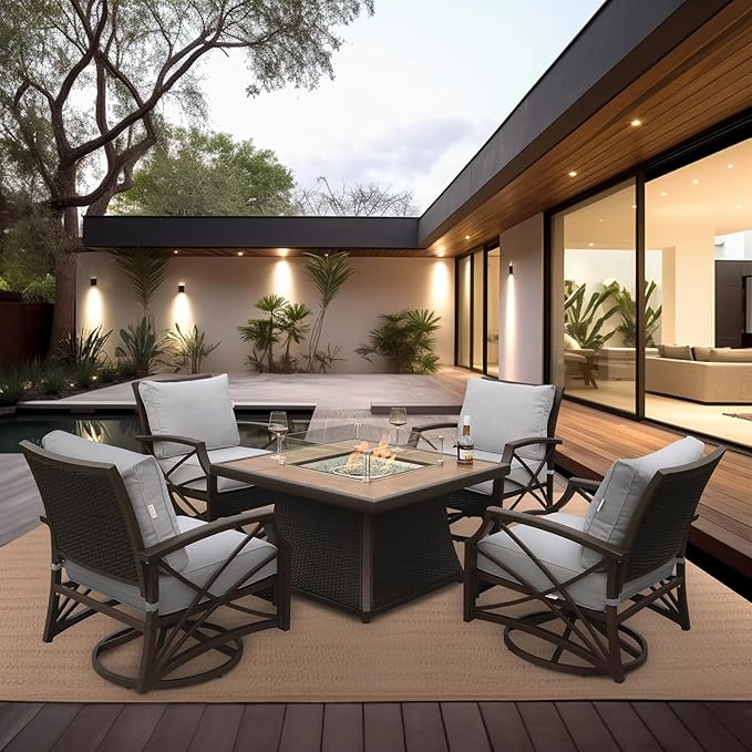 42" Outdoor Fire Pit Table for Patio