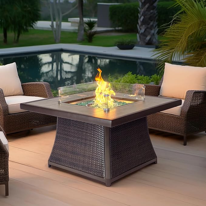 42" Outdoor Fire Pit Table for Patio