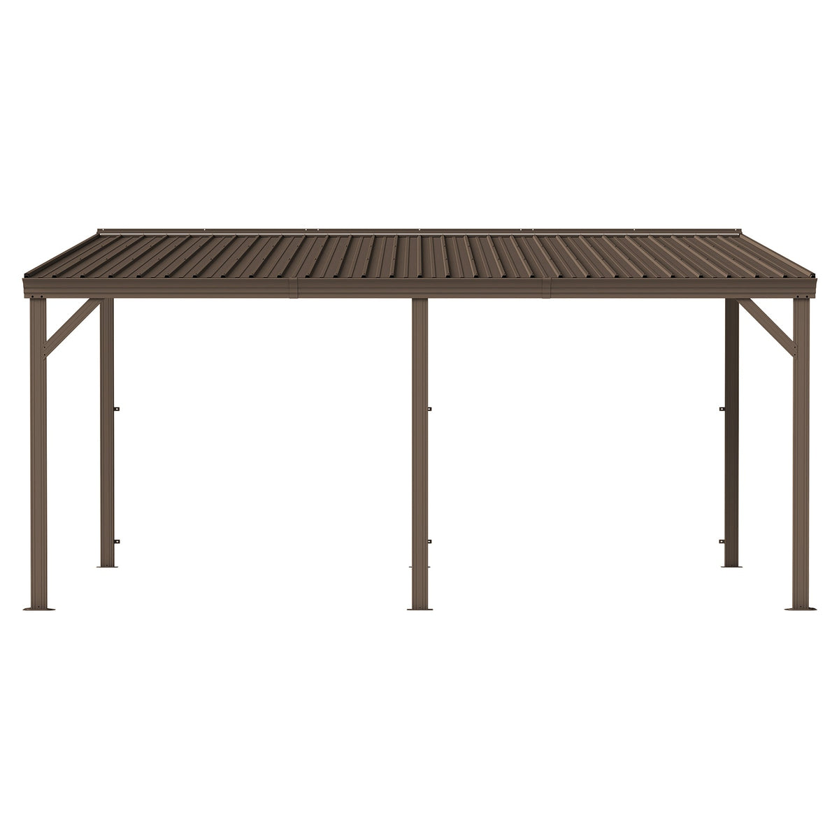 12'x16' Hardtop Lean-To Gazebo with Gutters