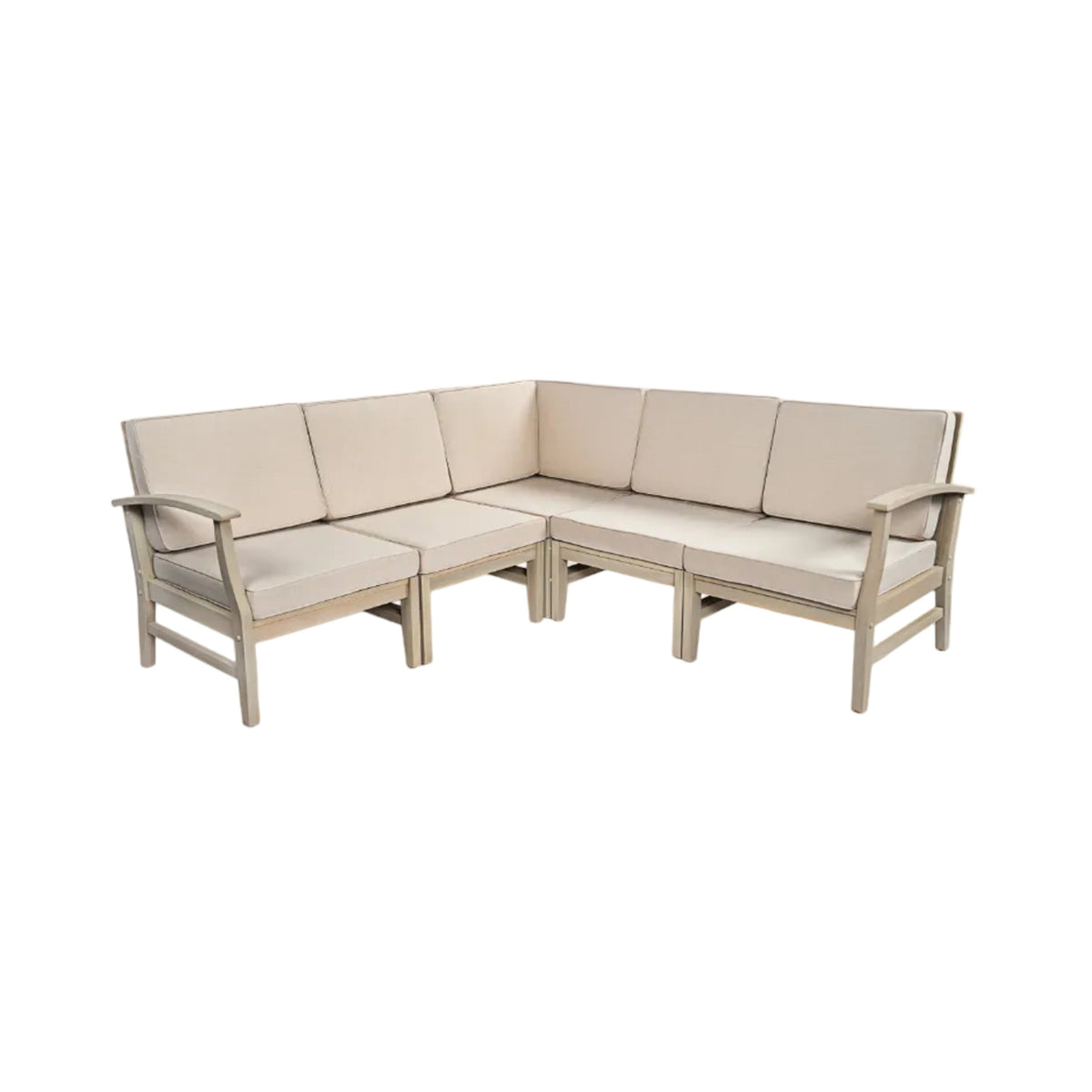 Perla 5-Pcs Sofa Set - Acacia Wood Patio Seating