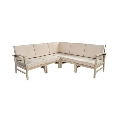 Perla 5-Pcs Sofa Set - Acacia Wood Patio Seating