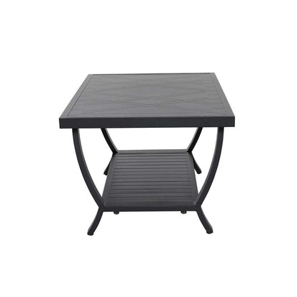 Jarvis 2-Piece Aluminum Sofa Set with Coffee Table