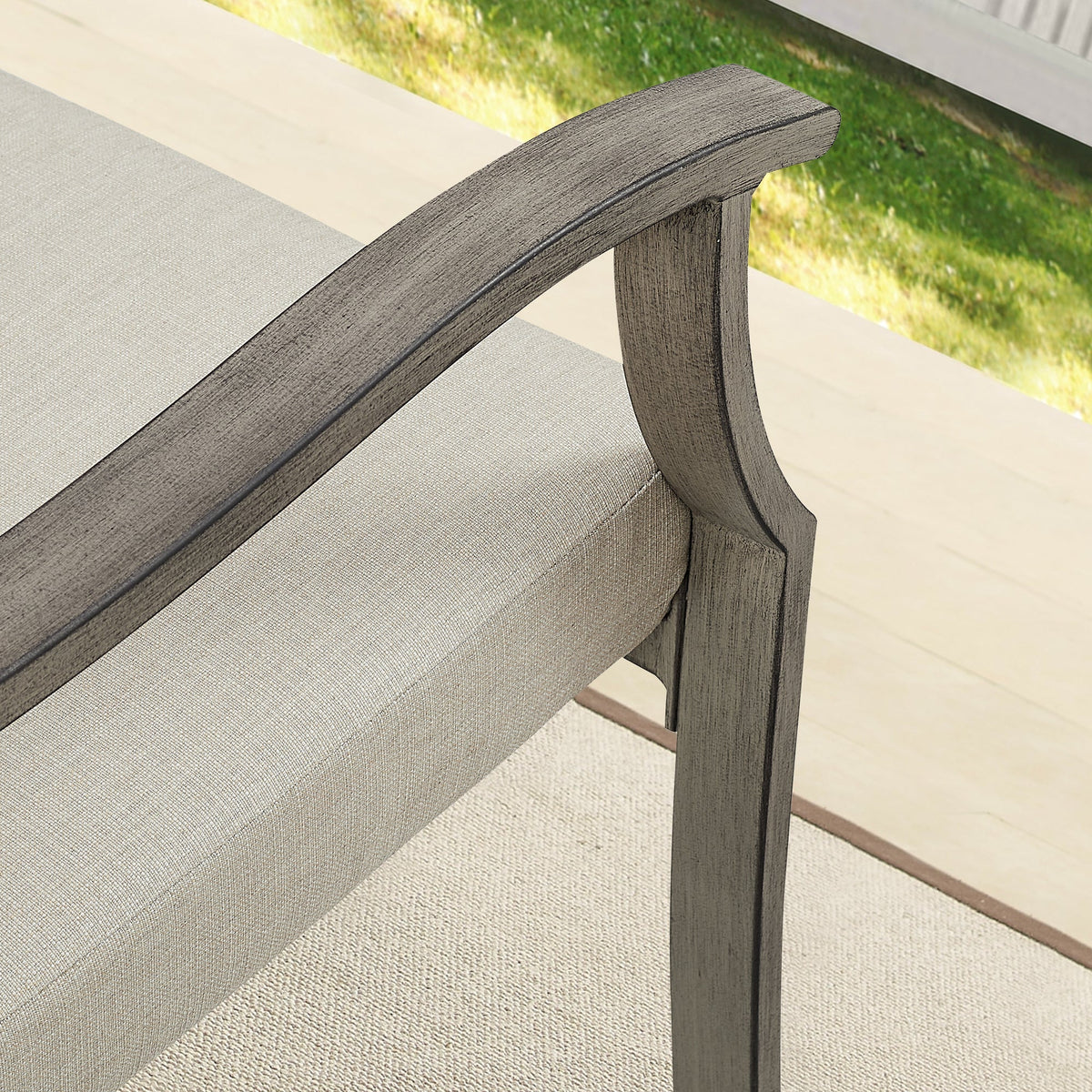 Azur 8-Person Patio Square Dining Table Set With Sunbrella® Cushions