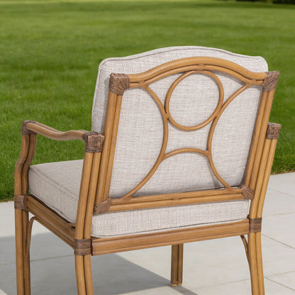 Arcadia Weather-Resistant Outdoor 84"L Dining Table and 6 Armchairs