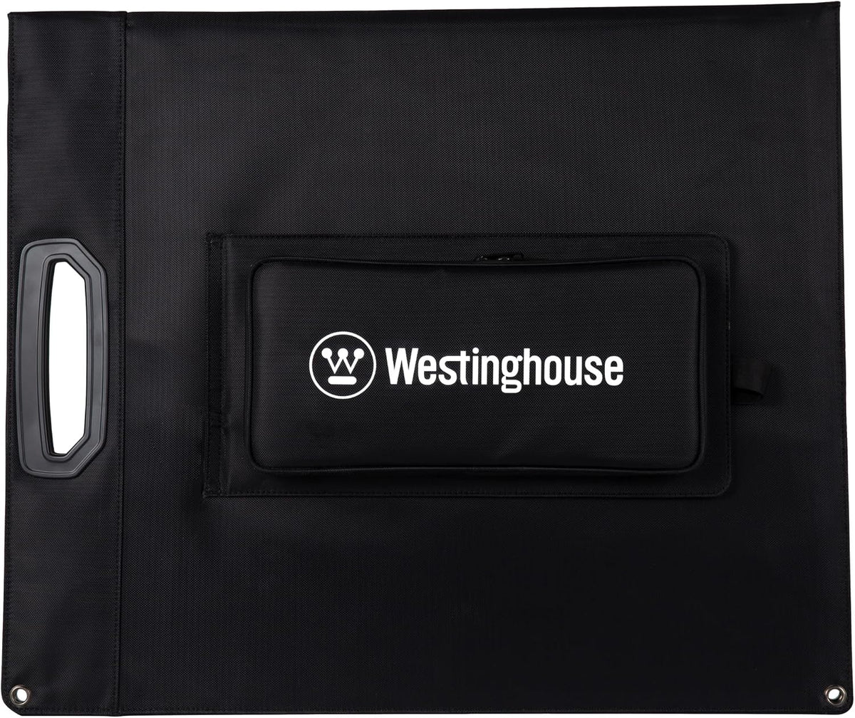 Westinghouse Portable 100W Solar Panel for Portable Power Stations, Iphone, Ipad, Tablets, Laptop, with QC 3.0 USB and USB-C Ports, DC Output, for Outdoors, Camping, Rvs, and Travel