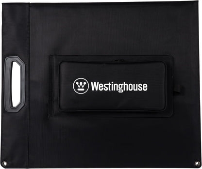 Westinghouse Portable 100W Solar Panel for Portable Power Stations, Iphone, Ipad, Tablets, Laptop, with QC 3.0 USB and USB-C Ports, DC Output, for Outdoors, Camping, Rvs, and Travel