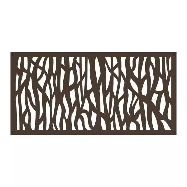 2 Ft. X 4 Ft. Sprig Umber Decorative Screen Panel