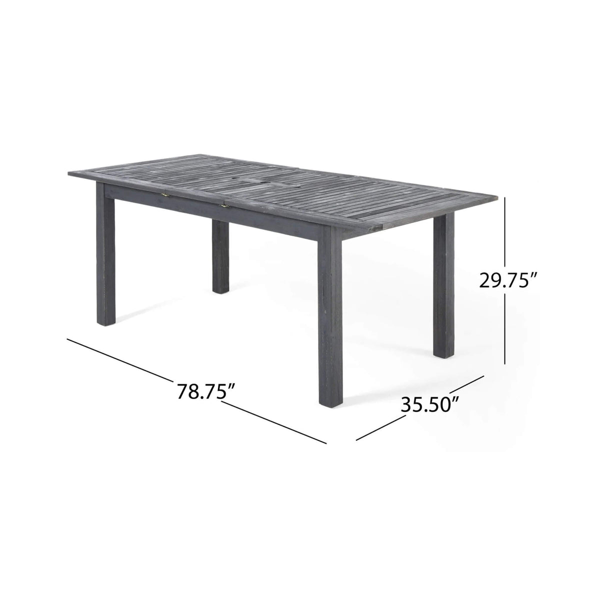 9‑Piece Acacia Wood Outdoor Dining Set — Extendable Table & Weather‑Resistant Chairs