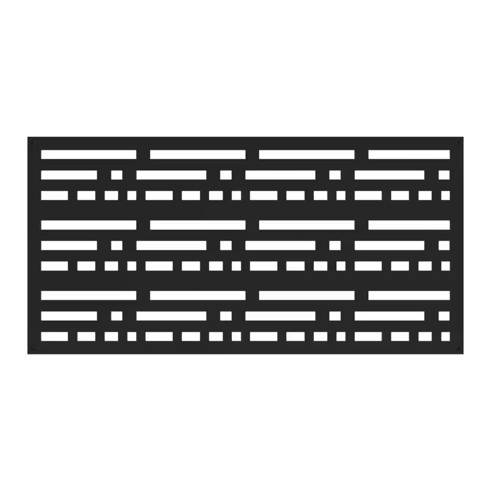 2 Ft. X 4 Ft. Morse Black Polypropylene Decorative Screen Panel