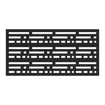 2 Ft. X 4 Ft. Morse Black Polypropylene Decorative Screen Panel