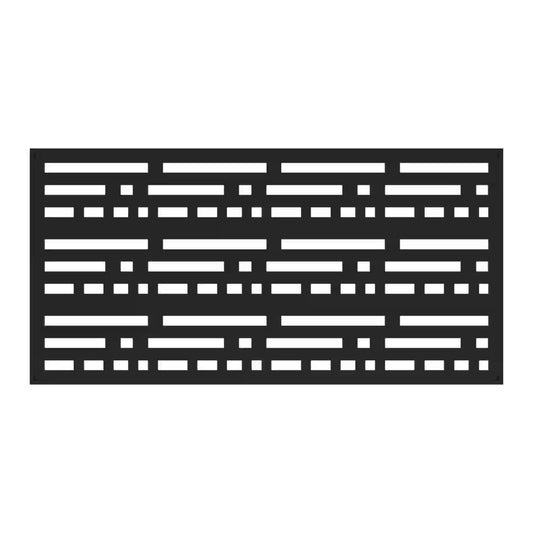 2 Ft. X 4 Ft. Morse Black Polypropylene Decorative Screen Panel