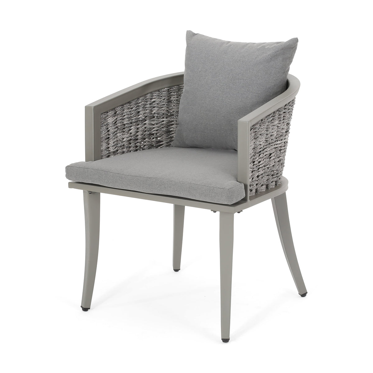 Pebble Chair Set with Waterproof Fabric - Grey