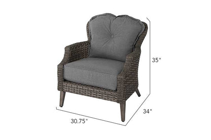 Tenaya 3-Piece Wicker Sofa Set with Stationary Chairs