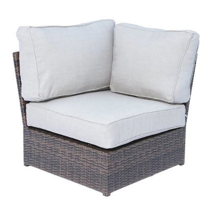 Fully Assembled 4-Piece Outdoor Wicker Seating Set with Cushions