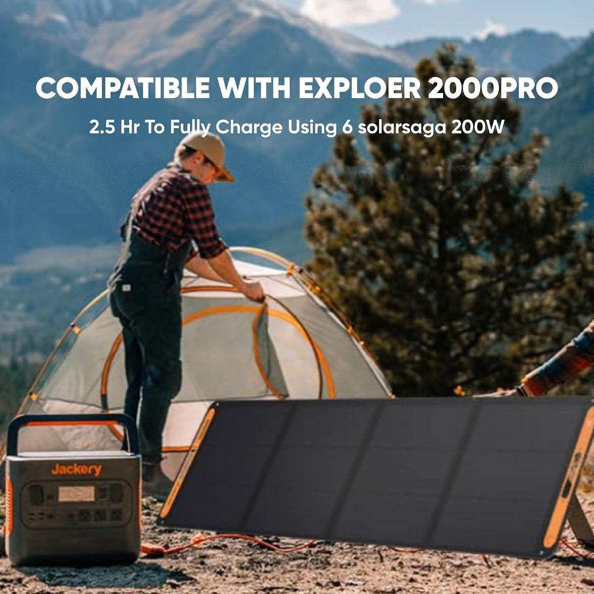 Jackery Solarsaga 200W Portable Solar Panel,Bifacial