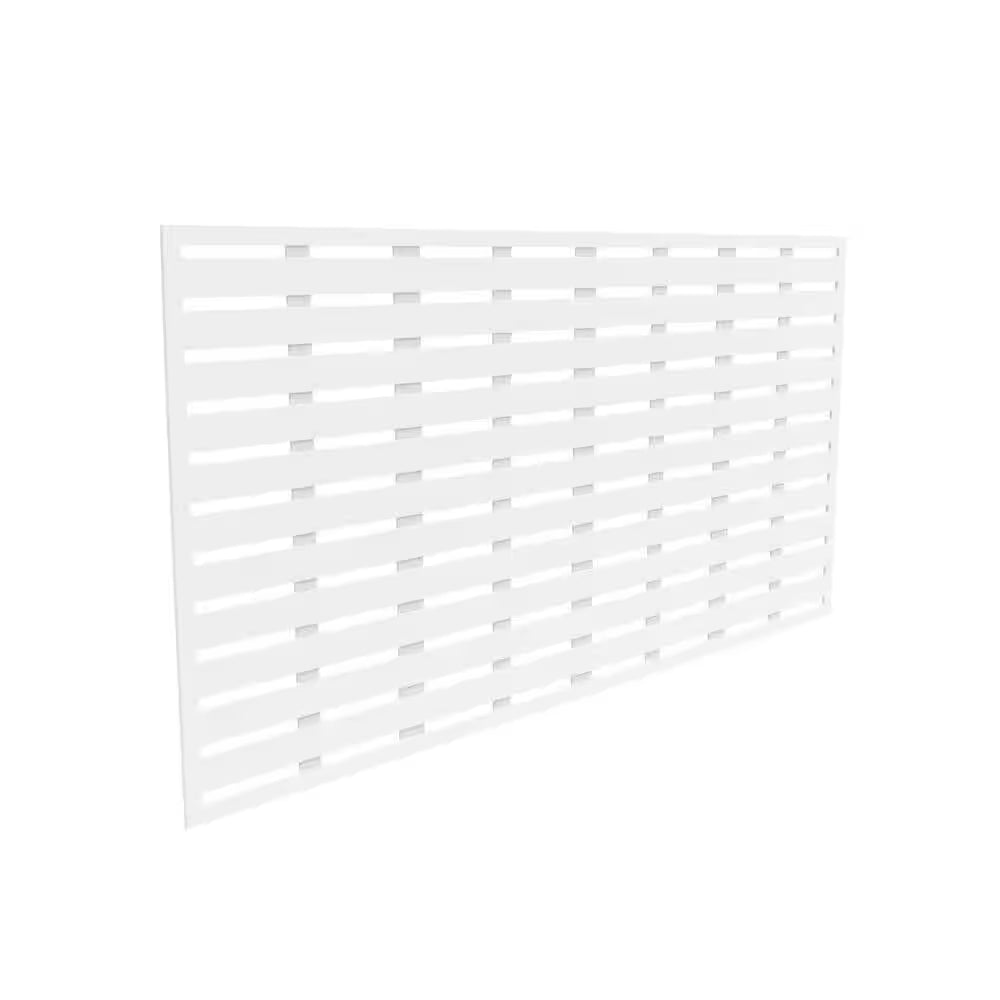 3 Ft. X 6 Ft. Boardwalk White Polypropylene Decorative Screen Panel