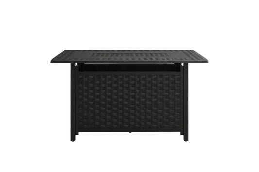 Albany Woven Aluminum Gas Fire Table – 45,000 BTU, Antique Bronze, LPG/NG Convertible