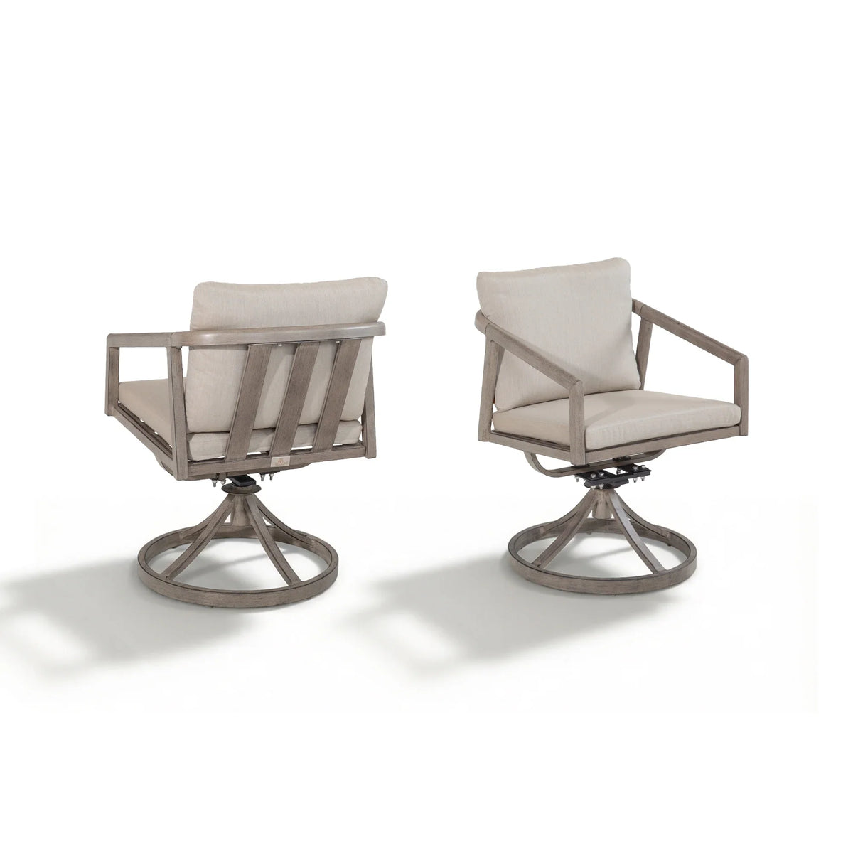 Amalfi 7-Piece Patio Dining Set for 6 person with 2 Swivel Chairs