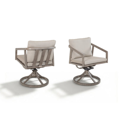 Amalfi 7-Piece Patio Dining Set for 6 person with 2 Swivel Chairs