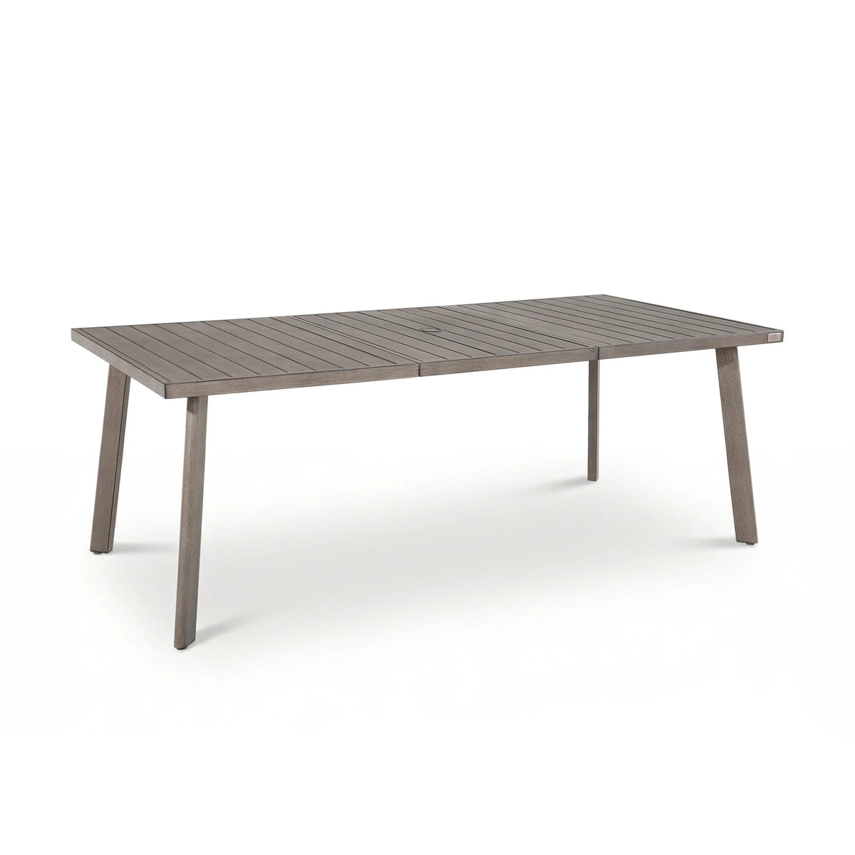 Amalfi Rectangular Aluminum Table with 6 Fixed Chairs and 2 Swivel Chairs