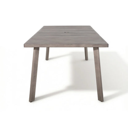 Amalfi Backyard Rectangular Dining Table With 6 Swivel Chairs