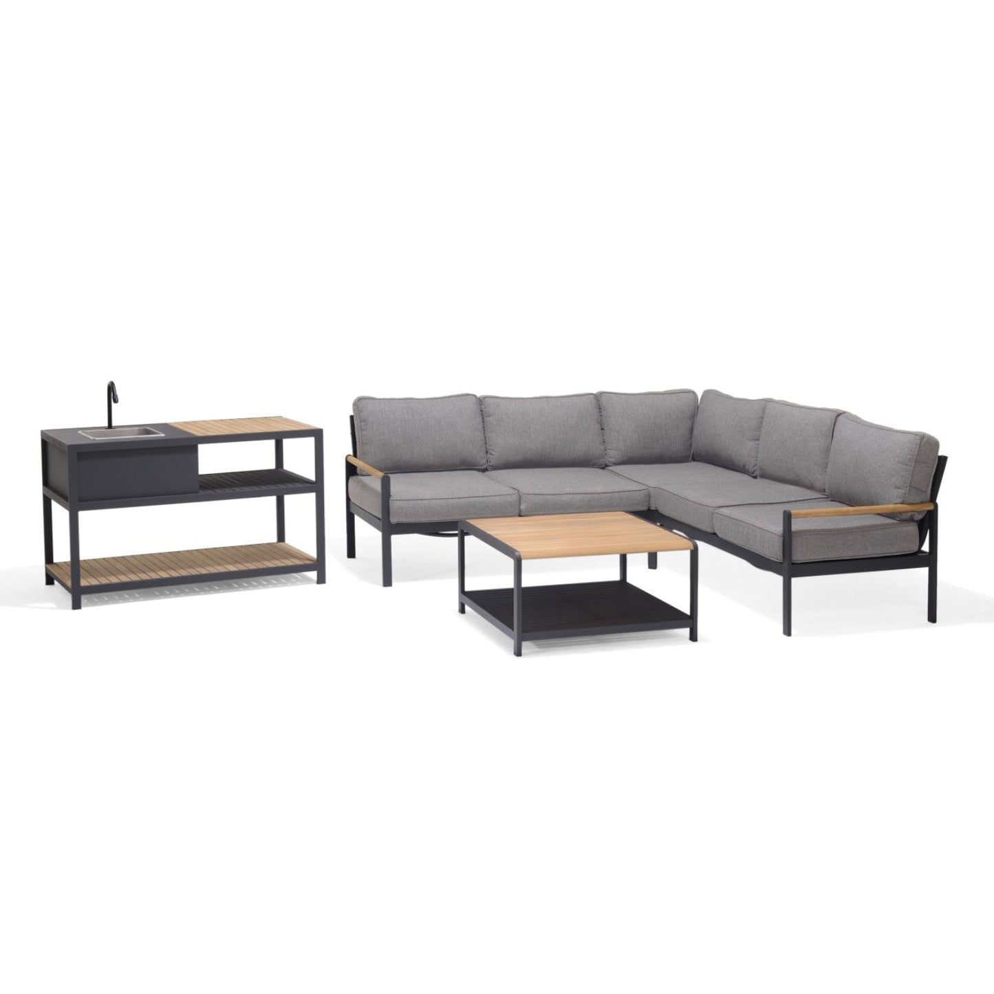Amber Deluxe Kitchen Corner Set - 4pc