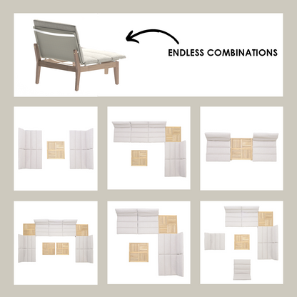 Arno 3-Piece Bistro Set – Light Finish