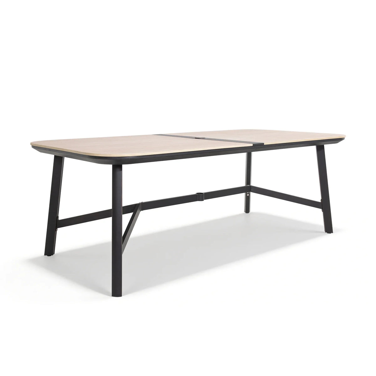 Asheville Patio Rectangular Dining Table and 6 Dining Chairs