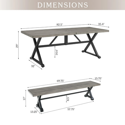 Azur Patio Dining Set of 3 By PEAK HOME FURNISHINGS