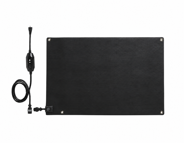 HeatTrak 30" x 48" Heated Snow Melting Mat – Outdoor Walkway & Entrance Mat with Power Unit Includedelt Products - Includes GFCI Power Cord - No-Slip Heating Entrance Mat (30" X 48")