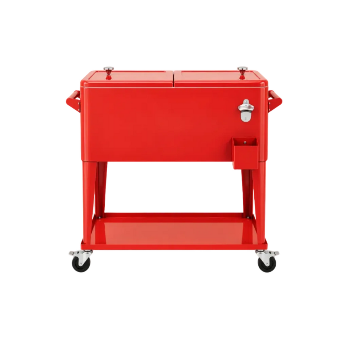 Rolling Party Cooler Ice Chest – Portable Outdoor Beverage Cart with Wheels
