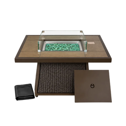 42" Outdoor Fire Pit Table for Patio