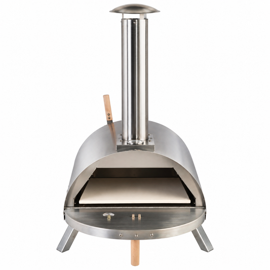 Lil Luigi Portable Pro Wood-Fired Oven – Stainless Steel Outdoor Pizza Oven with Easy-Load Fire Box