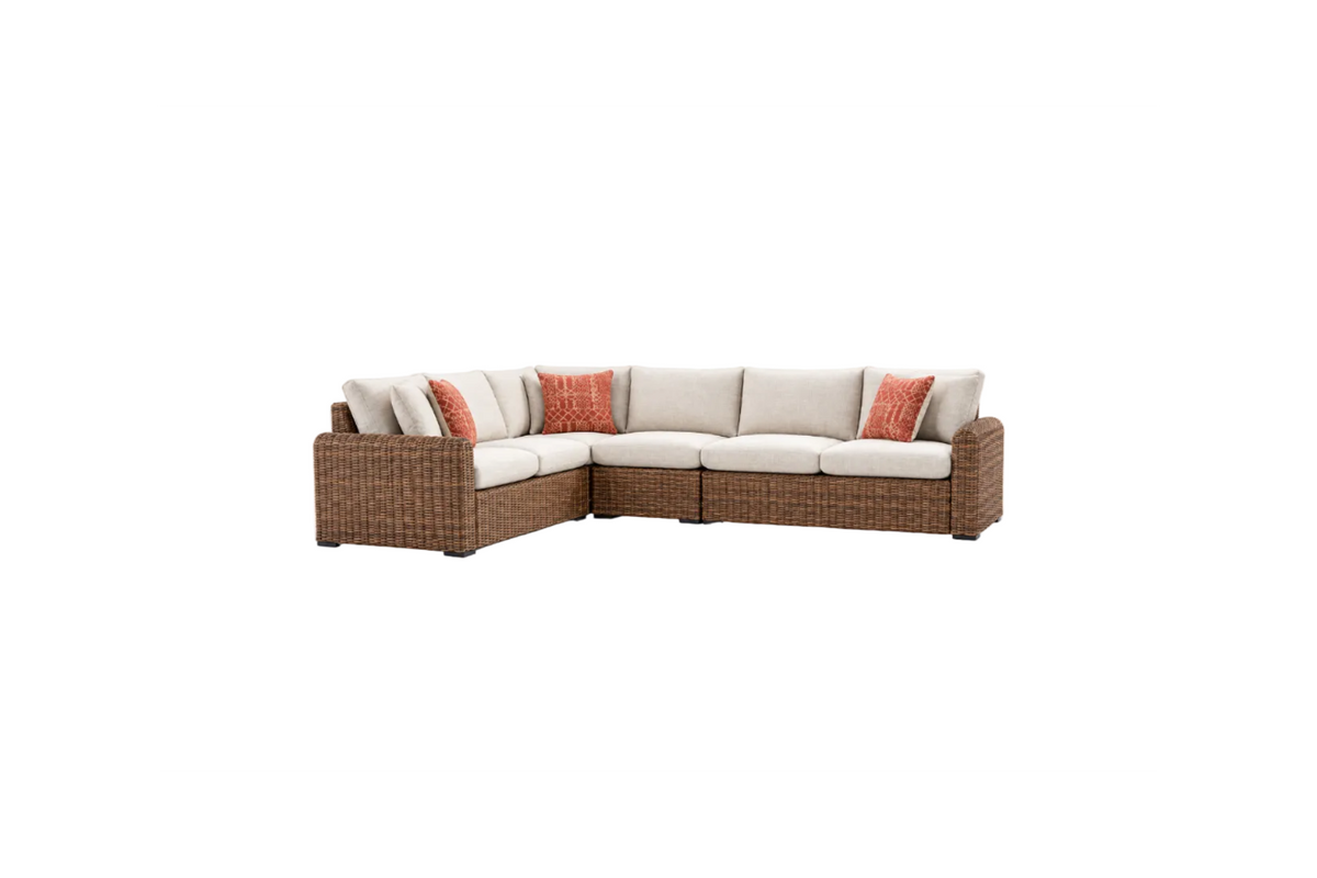 Dolan Creek - Wicker Outdoor Sectional Set