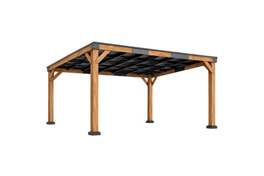 Cedar Wood Hardtop Gazebo with Galvanized Steel Roof