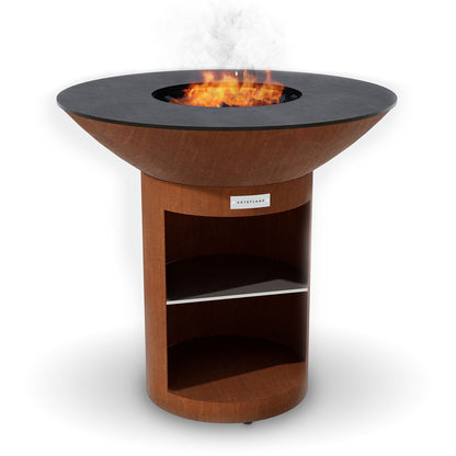 Arteflame Classic 40″ Grill with Storage Base – CORTEN Steel Outdoor Grill & Fire Bowl