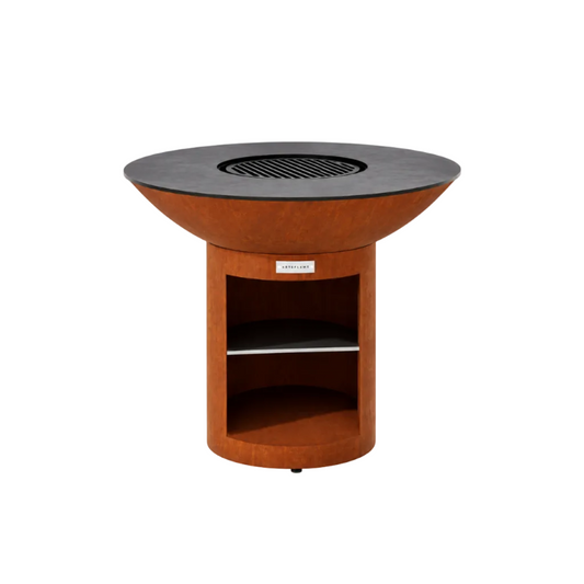 Arteflame Classic 40″ Grill with Storage Base – CORTEN Steel Outdoor Grill & Fire Bowl