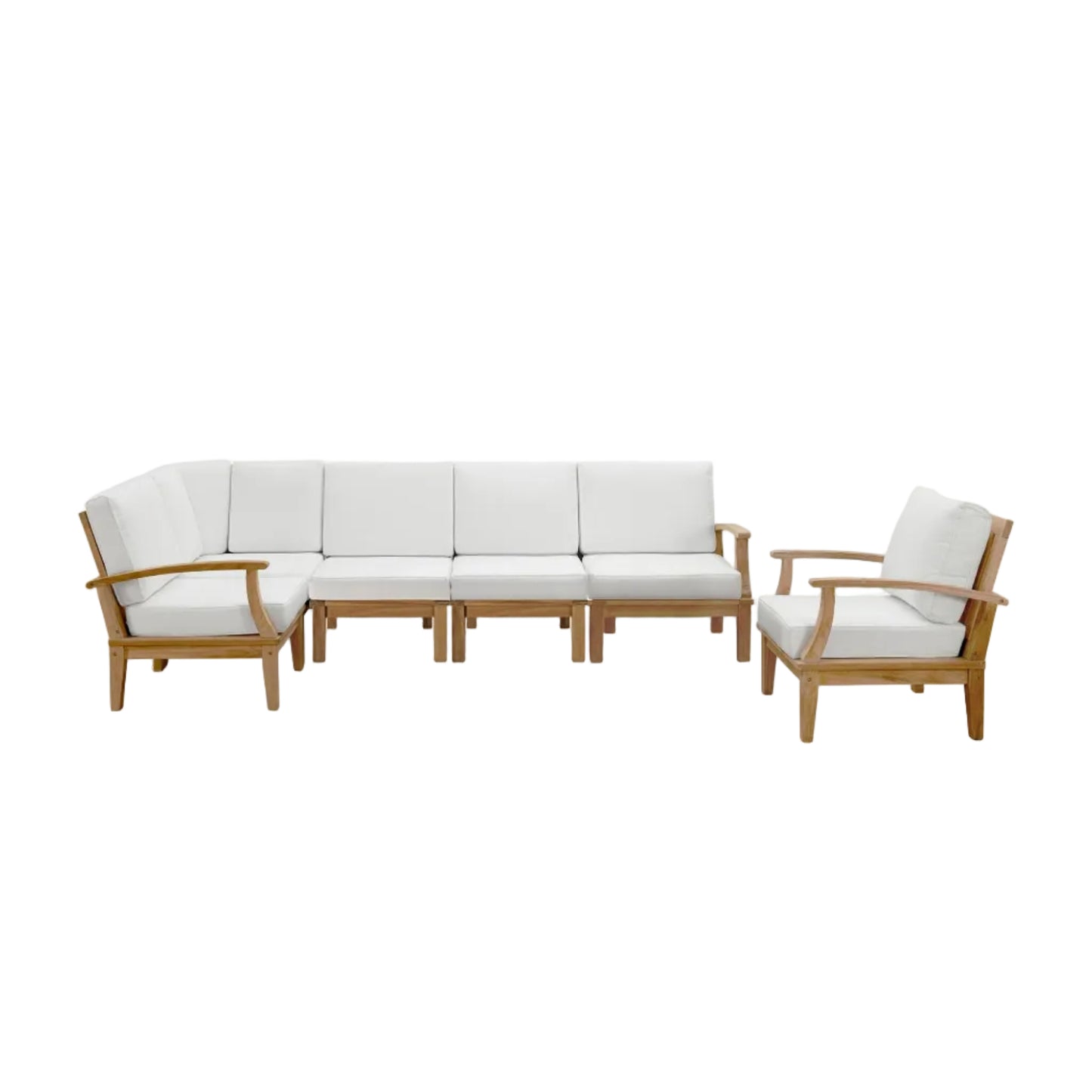 Marina 6 Piece Outdoor Patio Teak Set