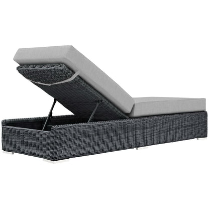Summon Outdoor Patio Sunbrella® Chaise Lounge by Modway